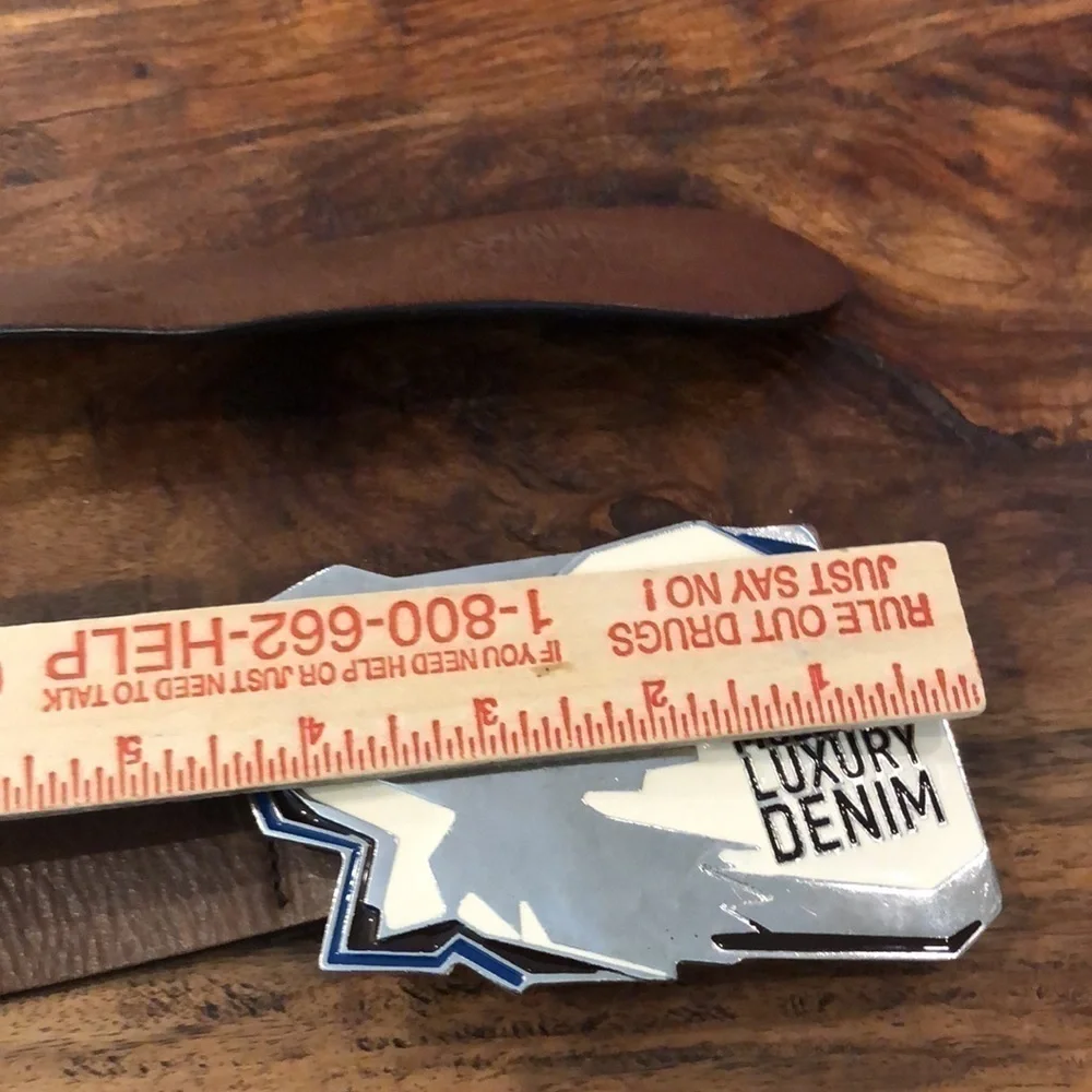 Mozzillo Luxury Denim Buckle Belt 40”